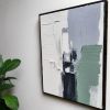 Muted Depths – Hand-Painted Oil on Canvas (20x24in) Gallery Wrapped with Frame