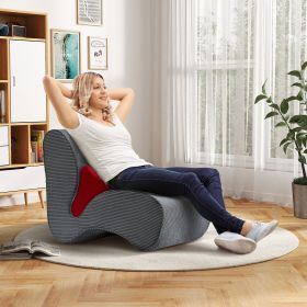 Lounge Chair for Adult,Soft 28D Sponge Core,Skin-Friendly Dutch Velvet Fabric