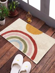 RAINBOW Pattern Bath Rug Tufted Bathroom Rug Bathroom Decor