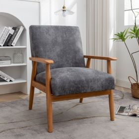 25.38'' Wide Classic Mid-Century Modern Arm Chair, Grey