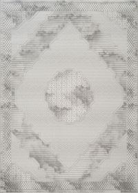 Geometrix GC_DIM1004 Gray 5 ft. 3 in. x 7 ft. 3 in. Area Rug