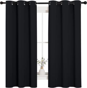 Halloween Pitch Black Solid Thermal Insulated Grommet Blackout