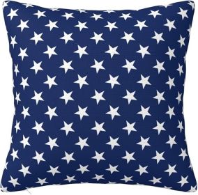 Blue Star Throw Pillow Cover Case 18 X 18 for Couch Sofa Bed Home Decor
f