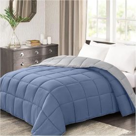Homelike Moment Comforters Queen Size - Blue Duvet Insert Down Alternative Bed Queen Comforter