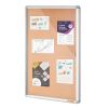 36"x24" Enclosed Cork Board with Aluminum Frame – Lockable Bulletin Board with Acrylic Door & 2 Keys – Weather-Resistant Wall Display Case for School