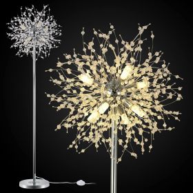 Crystal Floor Lamp for Bedroom, Floor Lamp for Living Room, Elegant Standing Lamp, 69" Tall Pole Lamp, Modern Floor Lamp for Room Decor
