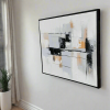 Urban Echoes – Hand-Painted Oil on Canvas (24x20in) Gallery Wrapped with Frame