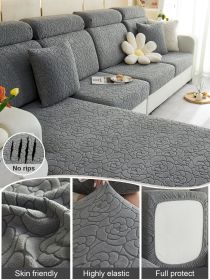 1pc Sofa Universal Cover, Universal Elastic Cover, All Inclusive Sofa Cushion, Lazy Cushion, All Season Cushion, Sofa Cover, Hood Towel (Color: Dark Gray, size: 2-person seat)