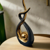 Ember Echoes – Modern Ceramic Home Decor Sculpture Accent
