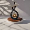 Ember Echoes – Modern Ceramic Home Decor Sculpture Accent