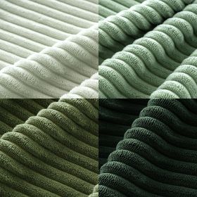 Boho Farmhouse Sage Green Throw Pillow Covers 18x18 Inch Set of 4 Mordern Nordic Cushion Covers Soft Corduroy Christmas Home Decor for Couch Bed (Color: Forest Green)