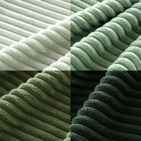 Boho Farmhouse Sage Green Throw Pillow Covers 18x18 Inch Set of 4 Mordern Nordic Cushion Covers Soft Corduroy Christmas Home Decor for Couch Bed Sofa (Color: Forest Green)