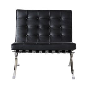Living room furniture Lounge chair Foldable chair (Color: Black)