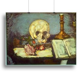 Skull by Degas Canvas Print or Poster (Type: Standard Framed Canvas Print, size: 12" x 8" / 30cm x 20cm (approx))