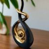 Ember Echoes – Modern Ceramic Home Decor Sculpture Accent
