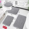 Bathroom Rugs 30x20, Extra Soft Absorbent Chenille Bath Rugs, Rubber Backing Quick Dry, Machine Washable Bath Mats for Bathroom Floor, Tub and Shower